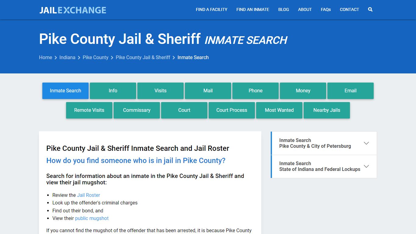 Pike County Jail & Sheriff Inmate Search - Jail Exchange